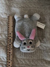 Cuscino artigianale corona vintage amici bambini 1997 grigio coniglietto coniglio mini 6" 