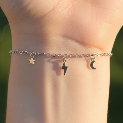 Elegant Silver Tone Celestial Bracelet Silver Plated Designer Bracelet For Women