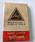 VINTAGE 1950s New Old Stock Blatz Milwaukee’s Finest Beer Hand Lotion Pillows — photo 1
