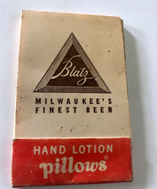 VINTAGE 1950s New Old Stock Blatz Milwaukee’s Finest Beer Hand Lotion Pillows