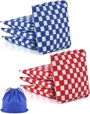 TINDTOP Mini Bean Bags for Tossing - 3.1" x 3.1", Cornhole Outdoor Toss Gaming C