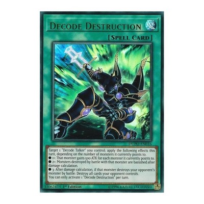 Yu-Gi-Oh TCG DUPO-DE016 UR Decode Zerstörung Duel Power