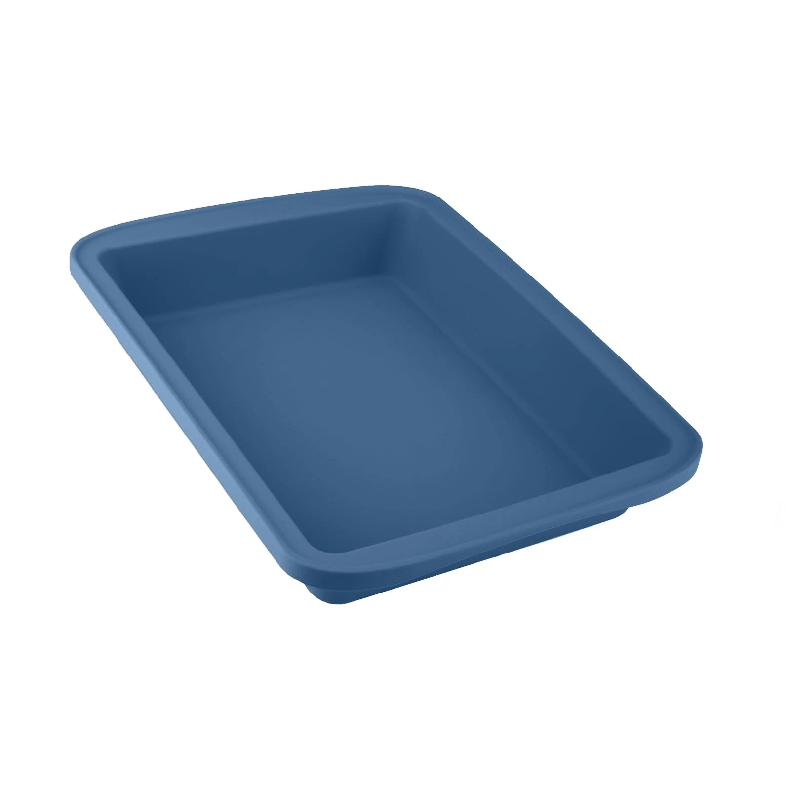 Silicone Baking Pan, Deep Rectangular Bakeware Cake Pan with Handles, Compati...