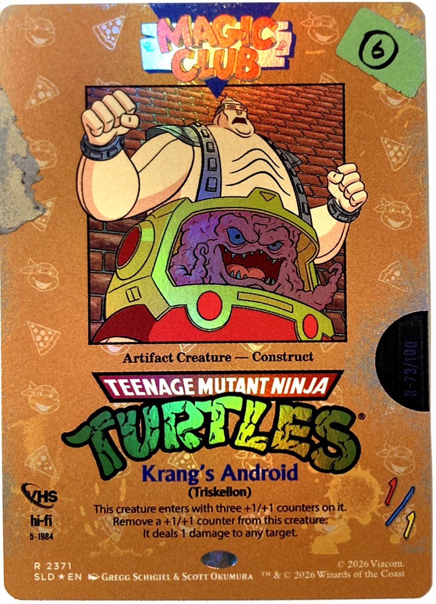 MTG Krang's Android - Triskelion (Foil) Secret Lair TMNT: VHS