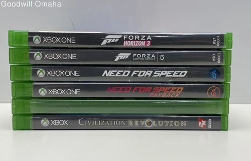 Lot of 6 Untested Assorted Xbox One Video Games including Forza Horizon 3