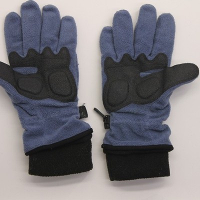 Retro Old Navy Blue Fleece With Black Details Size S-M Winter Gloves