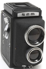 @ Telecamera Sem TLR per 120 Film Semflex Studio con Tele Berthiot 5.4/150mm RARA