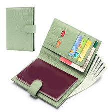 RFID Blocking Leather Passport Card Cash Holder Ticket Case Slim Billfold Travel