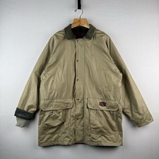 80  s Vtg Woolrich Men  s L Weatherproof Flannel Wool Lined Barn Jacket Coat USA