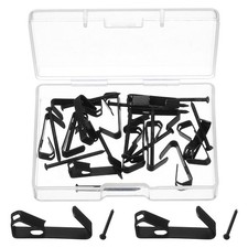 14 Pcs Picture Hangers, 10lb Picture Hanging Hooks, Black