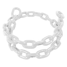 Greenfield 2115-W 1/4" D x 4' L White PVC-Coated Steel Anchor Chain