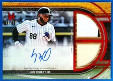 Luis Robert Jr Auto Dual Relic Ruby /15 2025 Topps Museum Collection SPDRA-LR