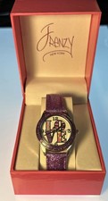 Vintage Frenzy Accutime Girls And Ladies Wristwatch Multicolor Design