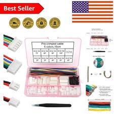 JST-XH Compatible 2-10 Pin Connector Kit with 90 Pre-Crimped Cables for Projects
