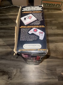 Nintendo NES Action Set Consola Hogar ~ Completo En Caja con Zapper Naranja y Juego