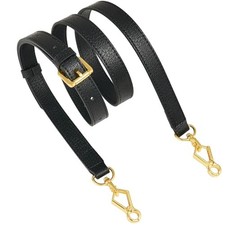 Leather Purse Strap Replacement Black-litchi Pattern-leather Purse Strap