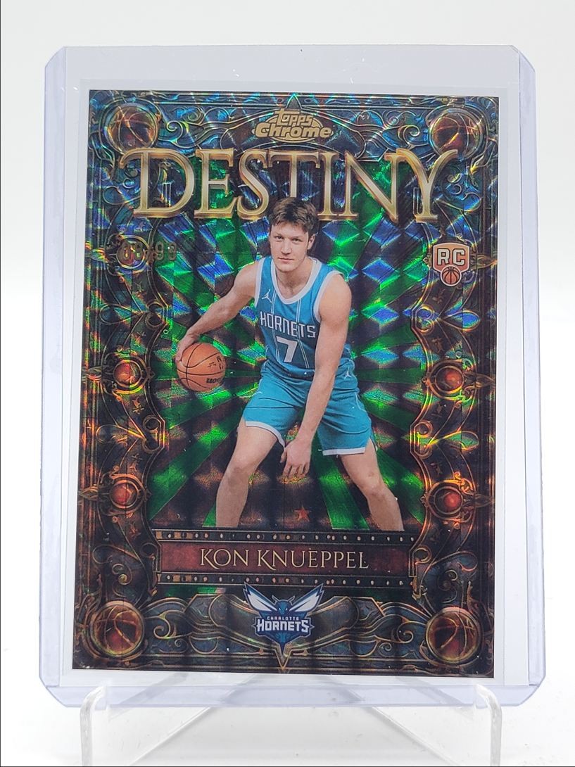 KON KNUEPPEL 2025-26 TOPPS CHROME DESTINY ROOKIE GREEN GEO RC /99 Q4221