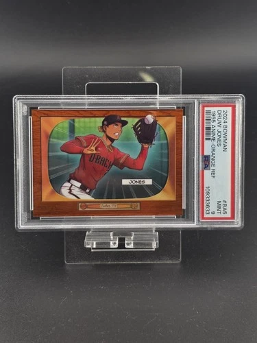 2024 Bowman '55 Bowman Anime Druw Jones #BA-5 Orange Refractor /25 PSA 9