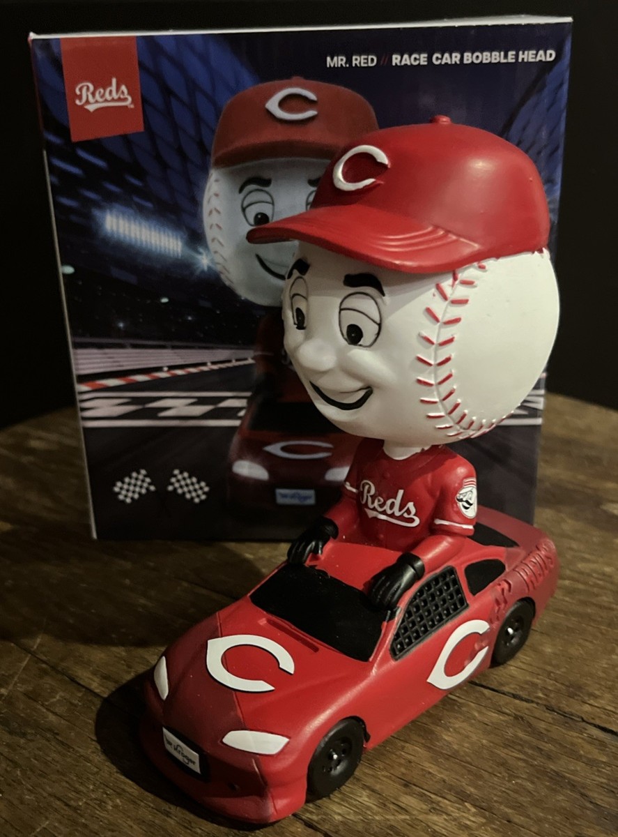 Mr Red Race Car Bobblehead Cincinnati Reds 5-17-25 Mascot MLB