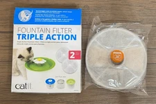 Catit 2.0 Triple Action Flower Fountain Replacement Water Softening Filter *read