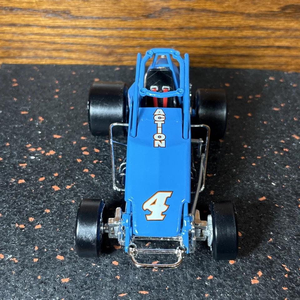 Action RCCA  #4 JJ Yeley 1997 Del Mar Computers Blue Sprint Car 1:24 Scale VHTF - Image 3 of 4