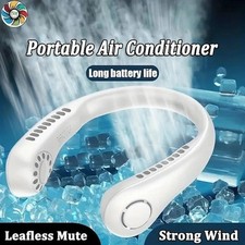 Wearable Bladeless Neck Fan Rechargeable Cooling Portable Fan Air Conditioner