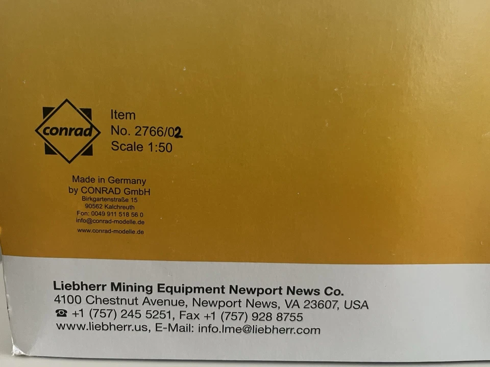 LIEBHERR T-284 Mining Dump Truck - Scale 1:50 - Conrad - New - Image 3 of 4