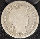 1895 S San Francisco Mint Barber Dime