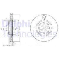 Delphi 2X Bremsscheibe Vorne Ø257 Mm BelüFtet FüR Opel Corsa D S07 1.2 1.4 Adam