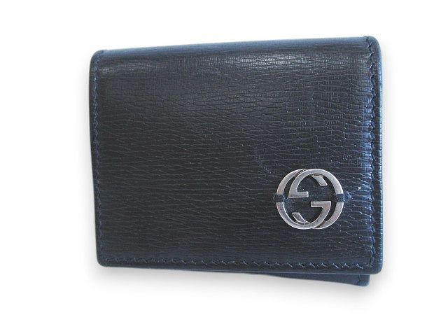Gucci Interlocking G Coin Case Leather 406653 2091 Black Gucci Interlocking G Coin Case Leather 406653 2091 Black
