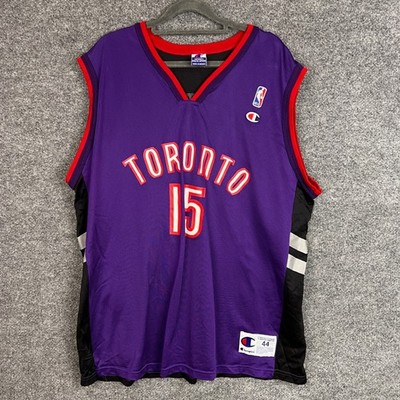 Vintage Champion Toronto Raptors Vince Carter 15 Purple Basketball Jersey Mens L