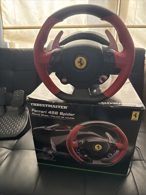 Thrustmaster Ferrari 458 Spider Racing Wheel Xbox Controller SHIPS NEXT DAY!