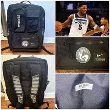 minnesota timberwolves Team Issued Player Exclusive Travel Backpack Nike Elite 