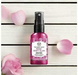 body shop rose dewy glow face mist