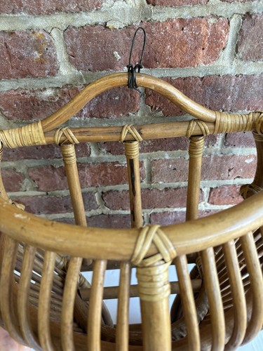 Vintage Wandbehang Rattan Boho MCM - Bild 5 von 7