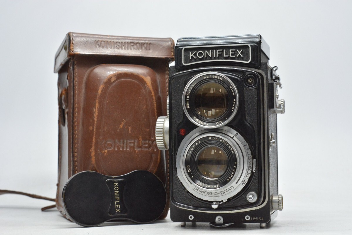 【ジャンク品】 KONIFLEX Hexanon 85mm 二眼カメラ ヘキサノン85mm搭載・・・コニフレックス: カメラキッズ通信