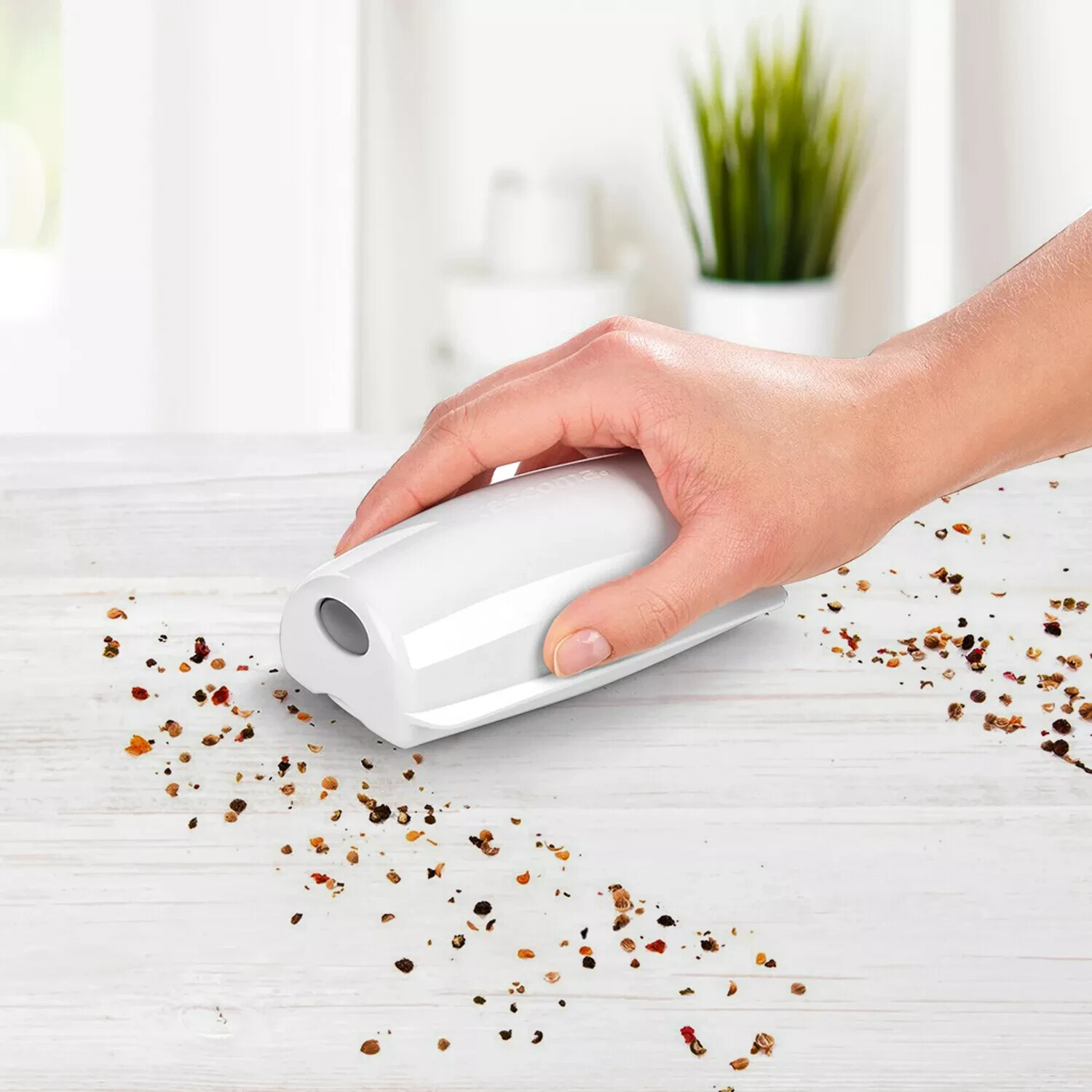 TESCOMA Spazzola raccogli briciole manuale Clean Kit bianco Tavola tavolo