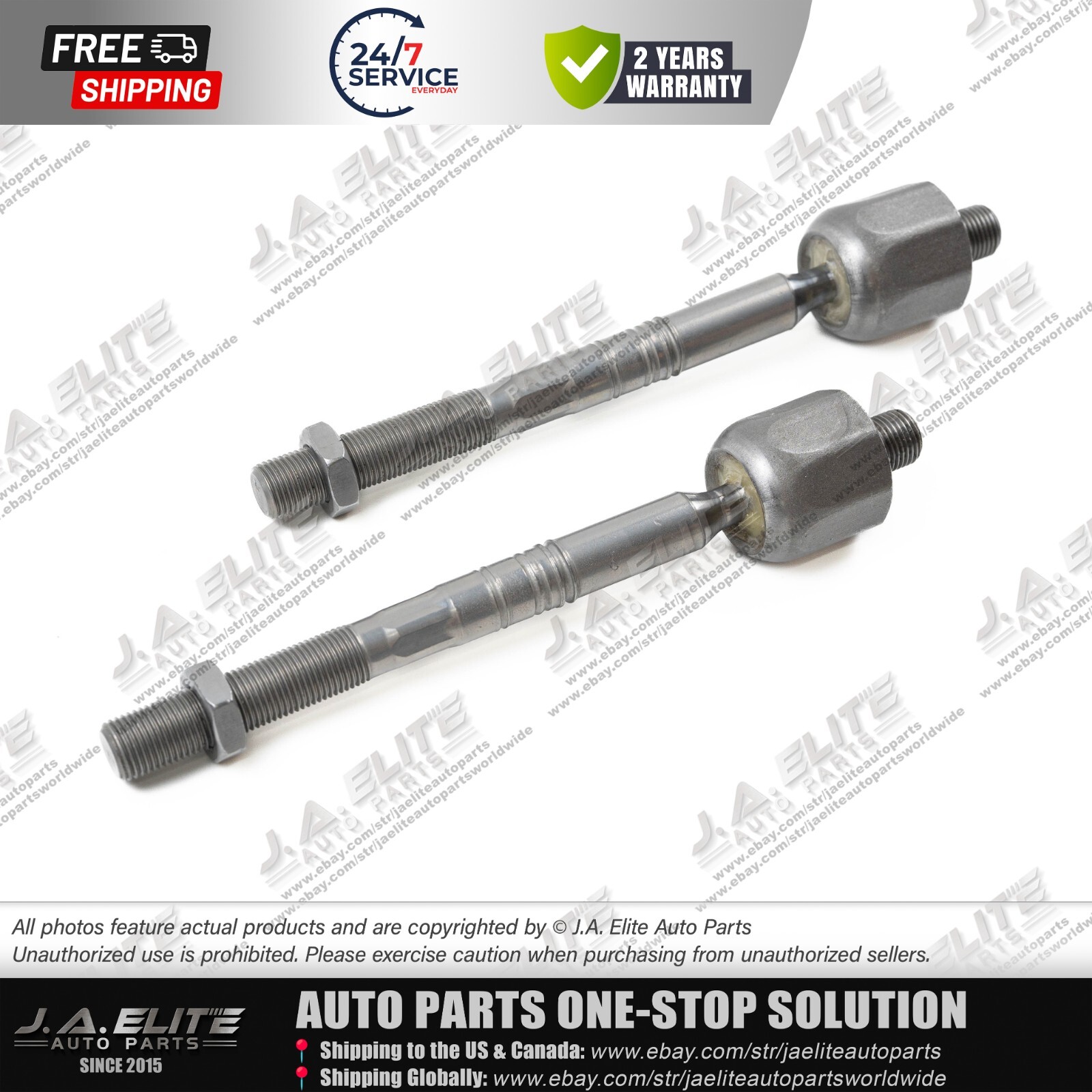 2pcs Left Right Inner Tie Rod Ball Joint fit Maserati Levante (2019+) 673007164