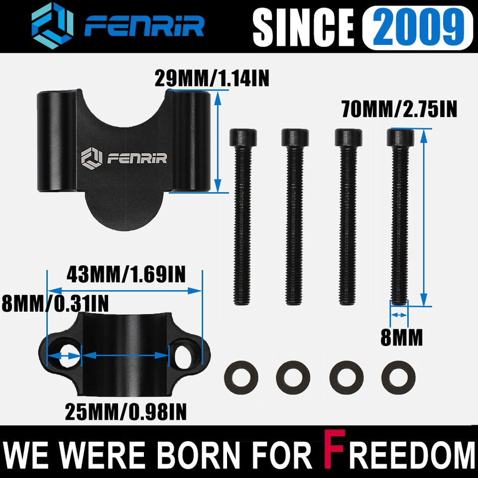 22MM 7/8" Motorcycle Handlebar Riser for Honda Yamaha Suzuki Kawasaki ATV Foto 4 de 4