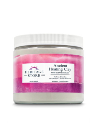 Heritage Store Ancient Healing Clay Pore Cleansing Mask 454g verfeinert & reinigt