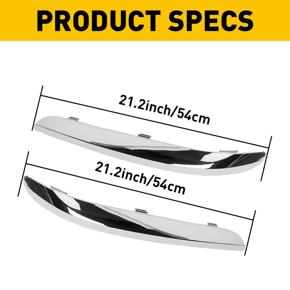 JUEGO DE MOLDURAS CROMADAS PARA PARACHOQUES DELANTERO CHRYSLER 300 2011-2014 Foto 2 de 4