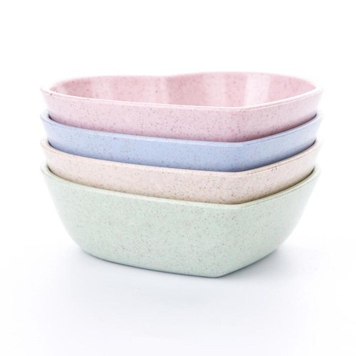 4pcs Straw Sauce Bowl Ramekins Dipping Dishes Seasoning Little Bowls