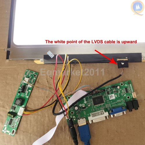 VGA DVI LCD Controller Driver Board Monitor Kit for LTN170CT10 / LP171WU6 HD-MI - Picture 3 of 3