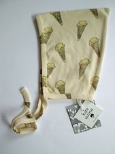 NEW Kate Quinn Pilot Elf Hat 12-18 m. Ice Cream Waffle Cone Baby Organic Aviator