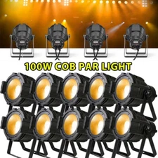 100W COB Par Can Light Stage DJ Light LED Audience Blinder Disco Party Light DMX