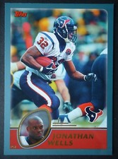 NFL 59 Jonathan Wells Houston Texans Topps 2003