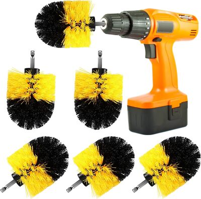 #ad Drill Brush Nylon Drill Brush Attachment Electric Power Scrubber Scrub Brush Mul $32.60