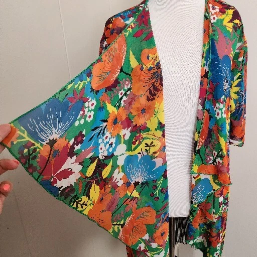 小号梦露花卉覆盖华丽的独角兽超级罕见多色 Lularoe — 第 4/4 张图片