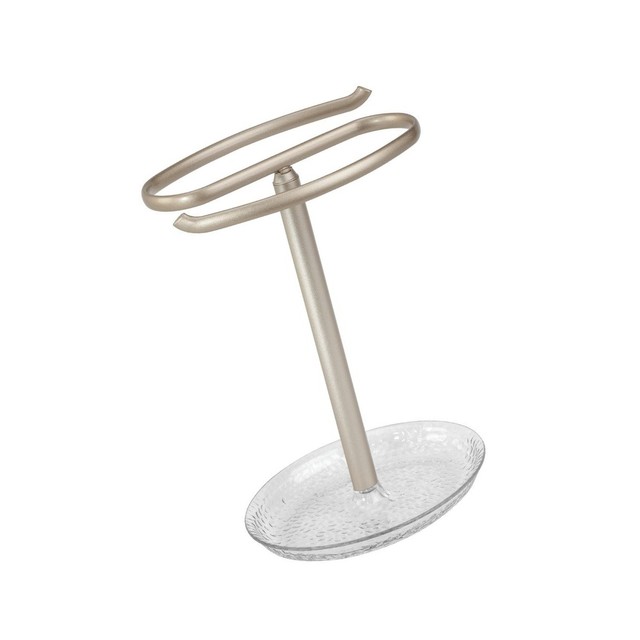 Interdesign Rain Bathroom Fingertip Hand Towel Holder For Vanity