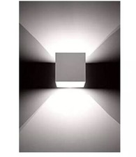 Image of Waterproof Metal LED Wall Light In Grey IP65 3000K 7W Indoor/Outdoor
